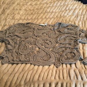 Crochet crop Lace Top